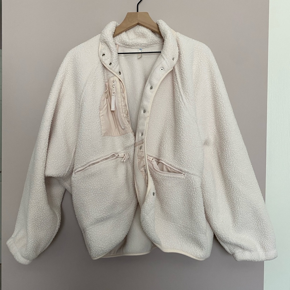 Free People Movement Hit the Slopes Fleece Crop Jacket